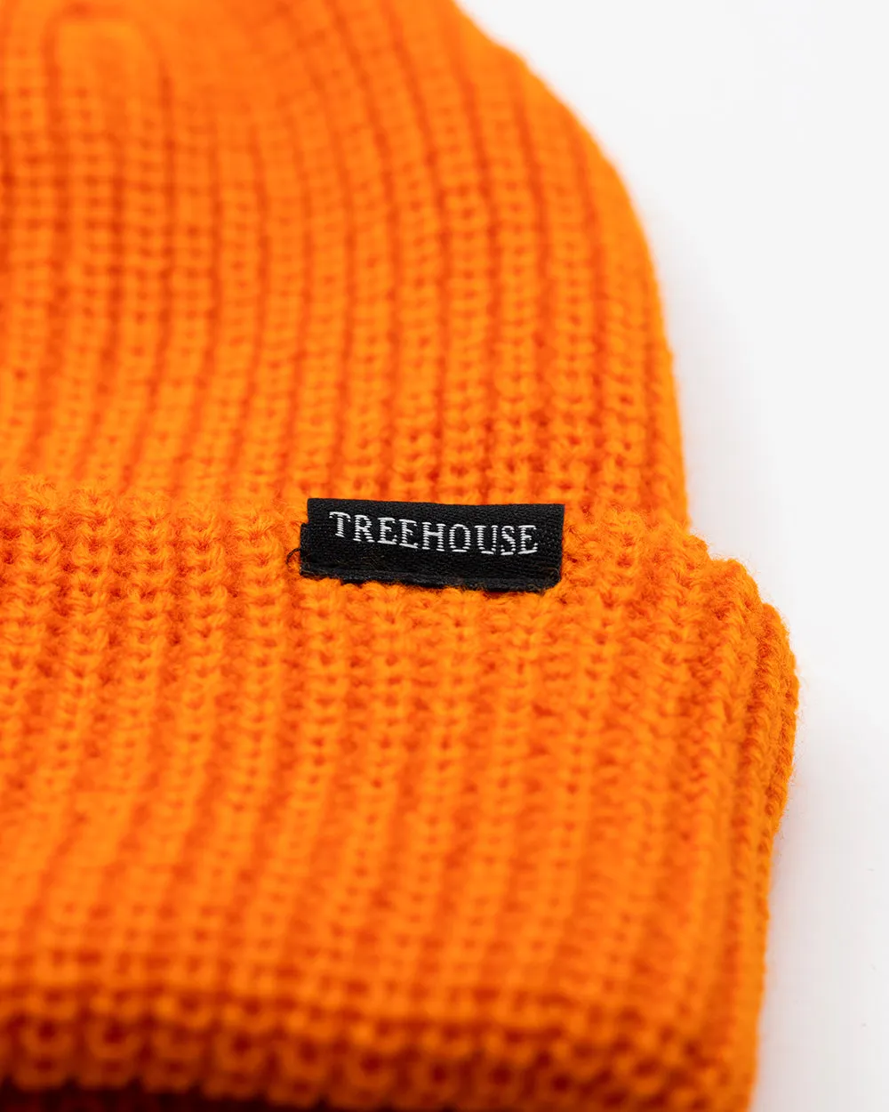 Treehouse Fisherman Deep Fit Beanie - Orange