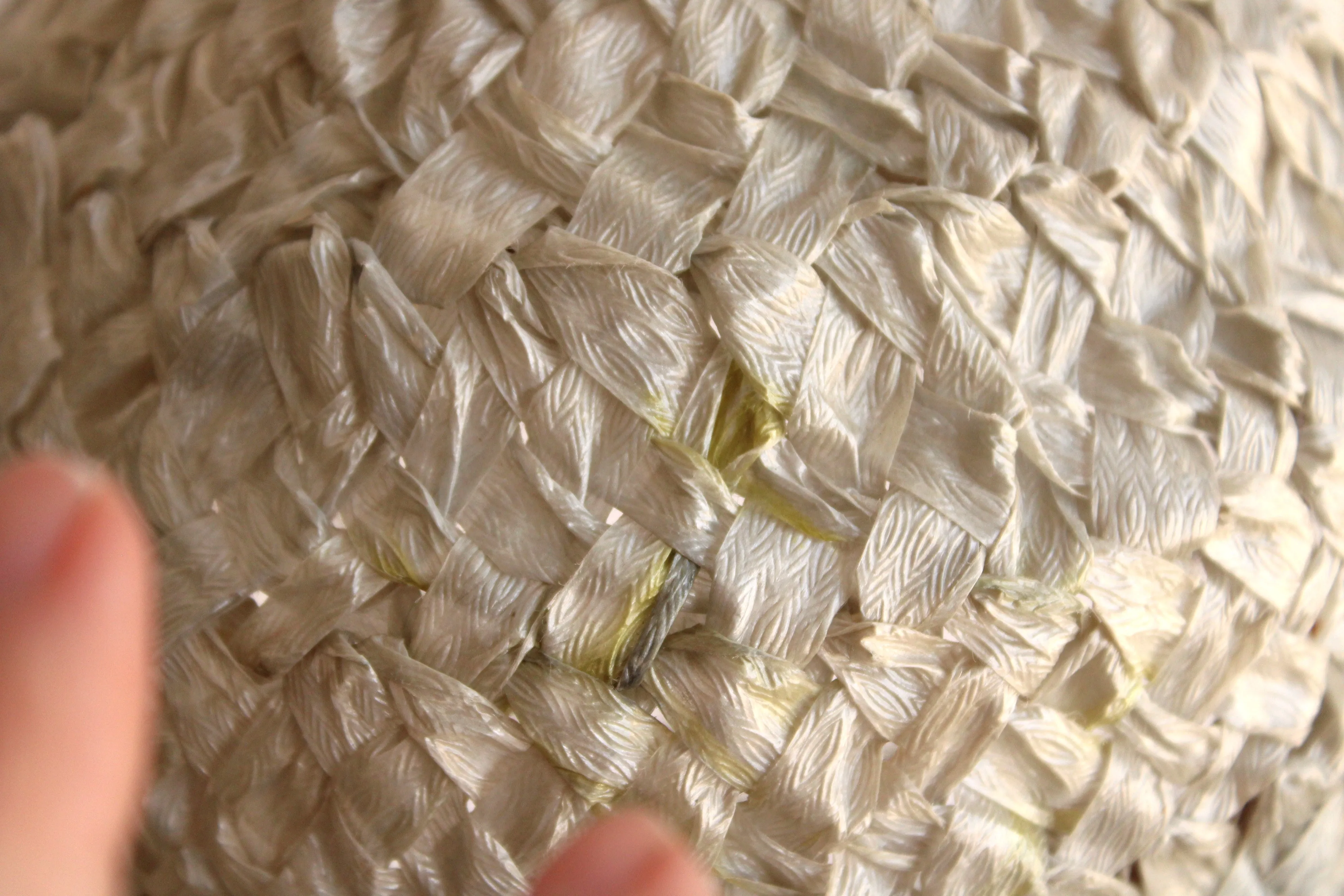 Vintage 1950s Woven Raffia Sun Hat by Willam Ena