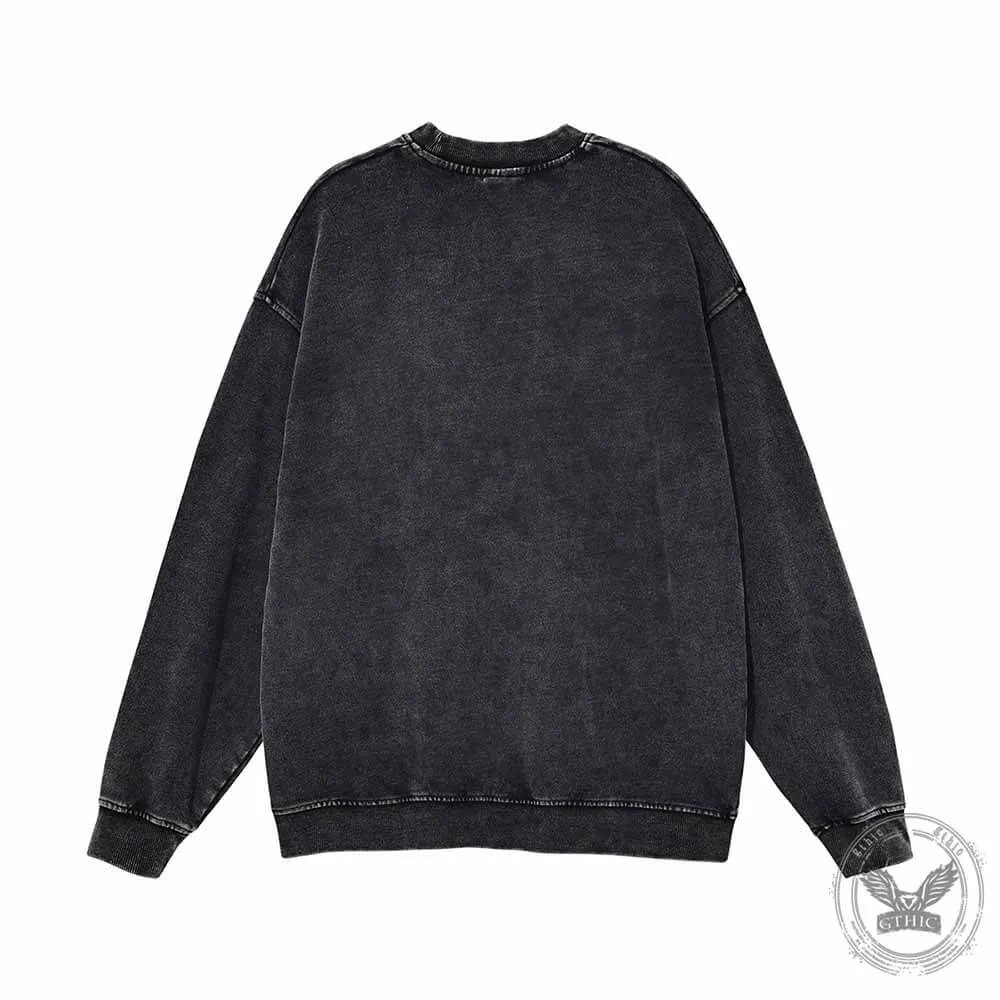 Well That’s Not A Good Sign Stickman Vintage Washed Sweatshirt