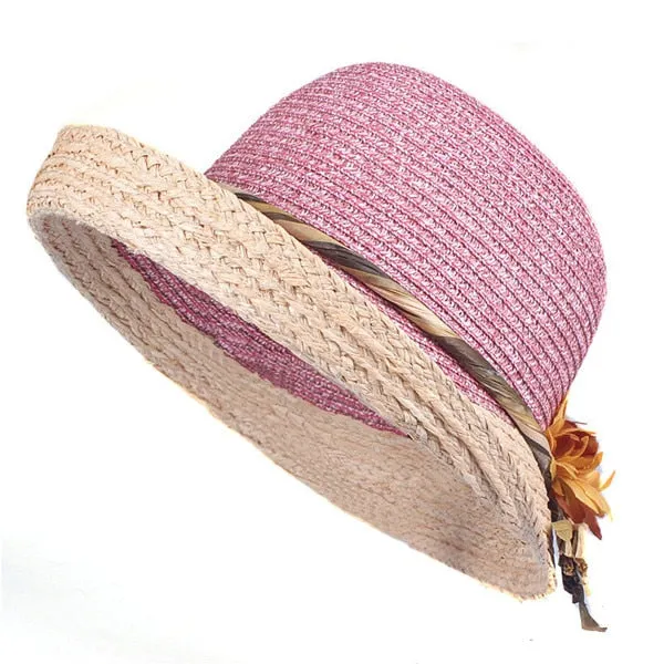 Wenkouban Good quality  Summer hat women Raffia straw cap Ladies Big brim Sun hat  hat forgirlbeach hat
