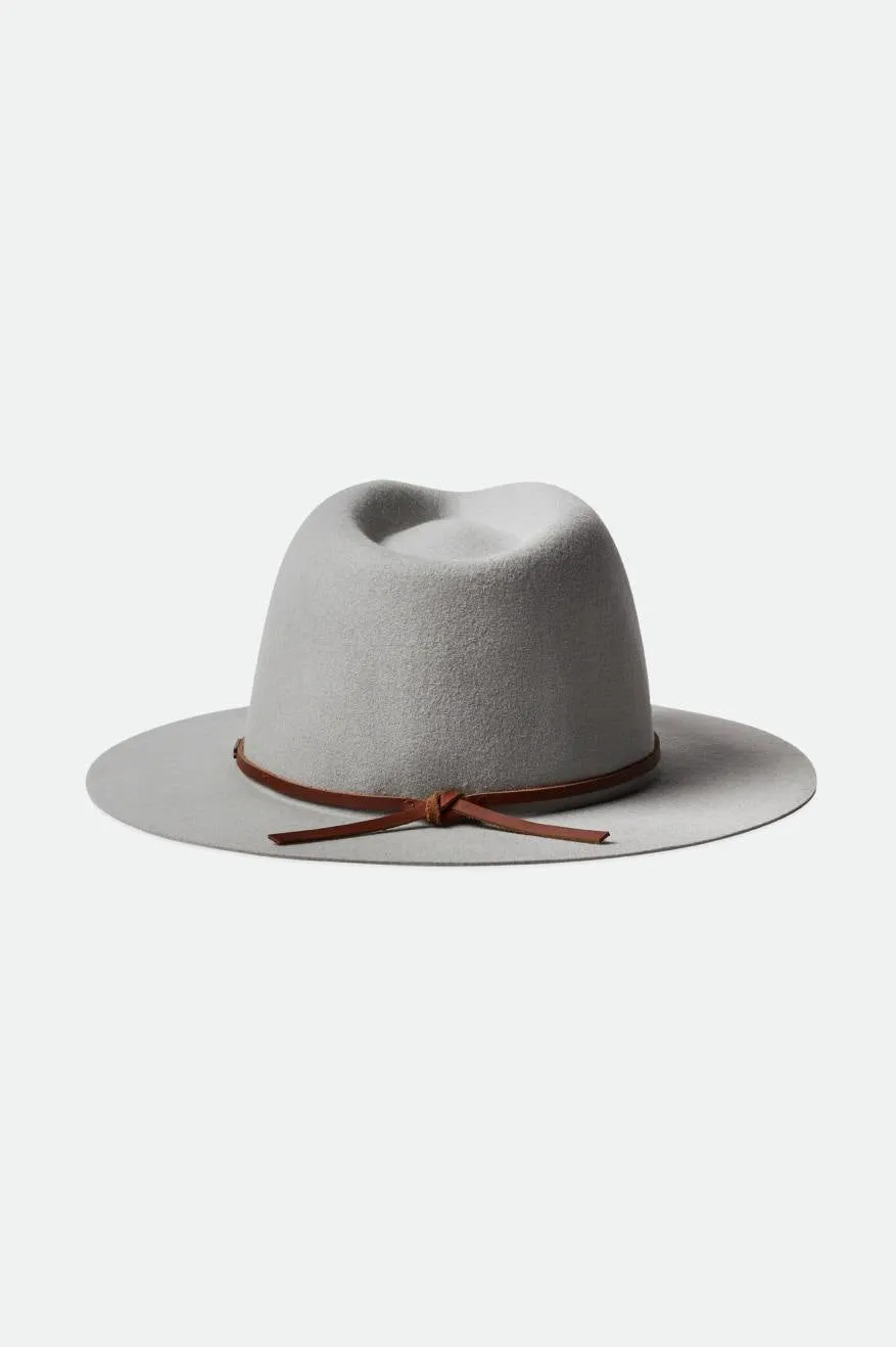 Wesley Packable Fedora - Mineral Grey