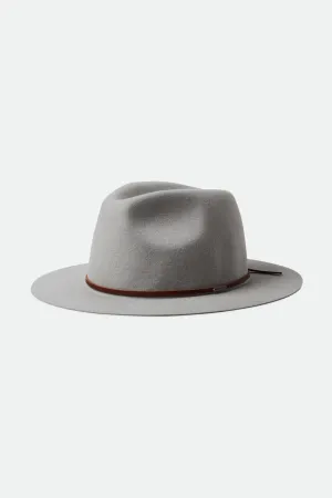 Wesley Packable Fedora - Mineral Grey