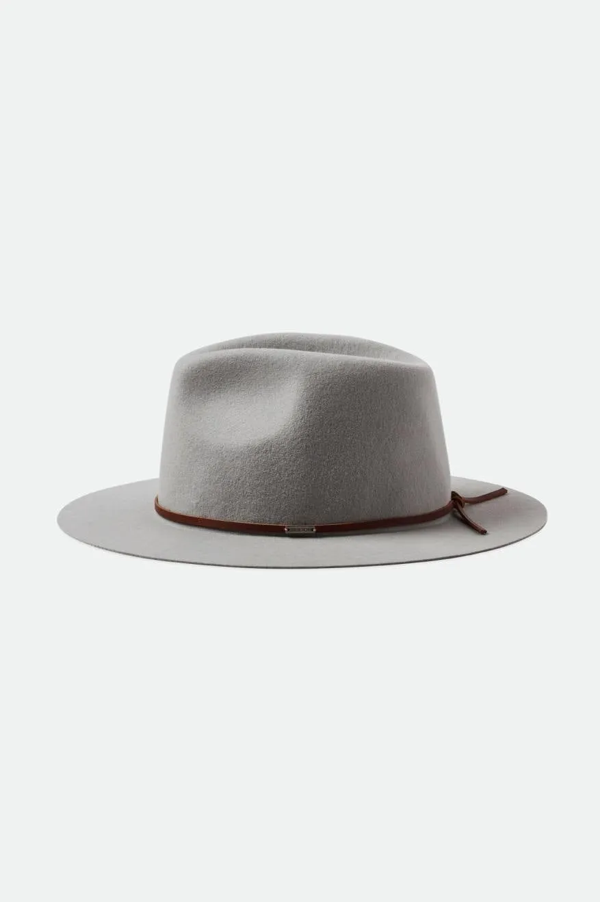 Wesley Packable Fedora - Mineral Grey
