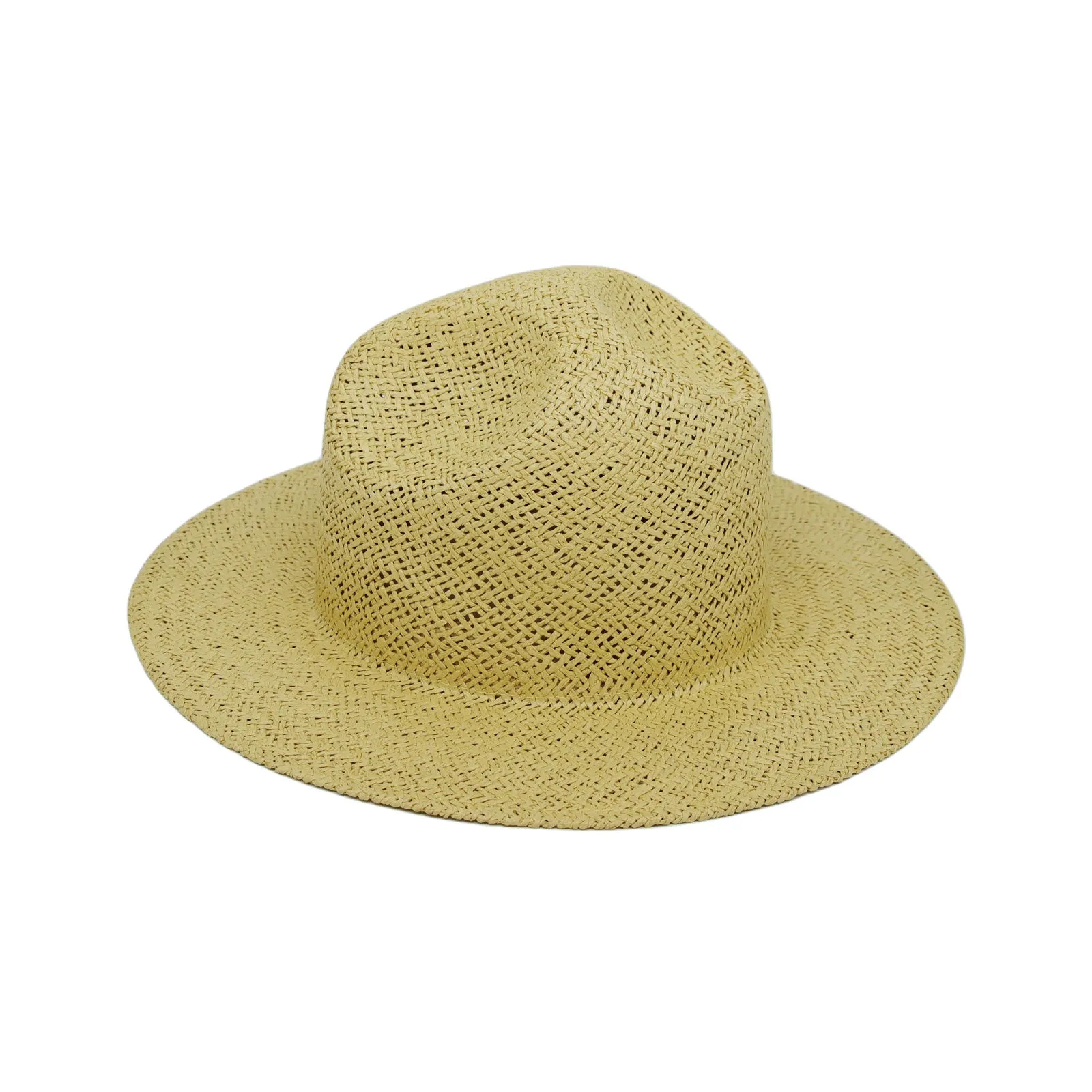Wide Brim Fedora Panama Hat Straw Cool Summer Beach GN61333