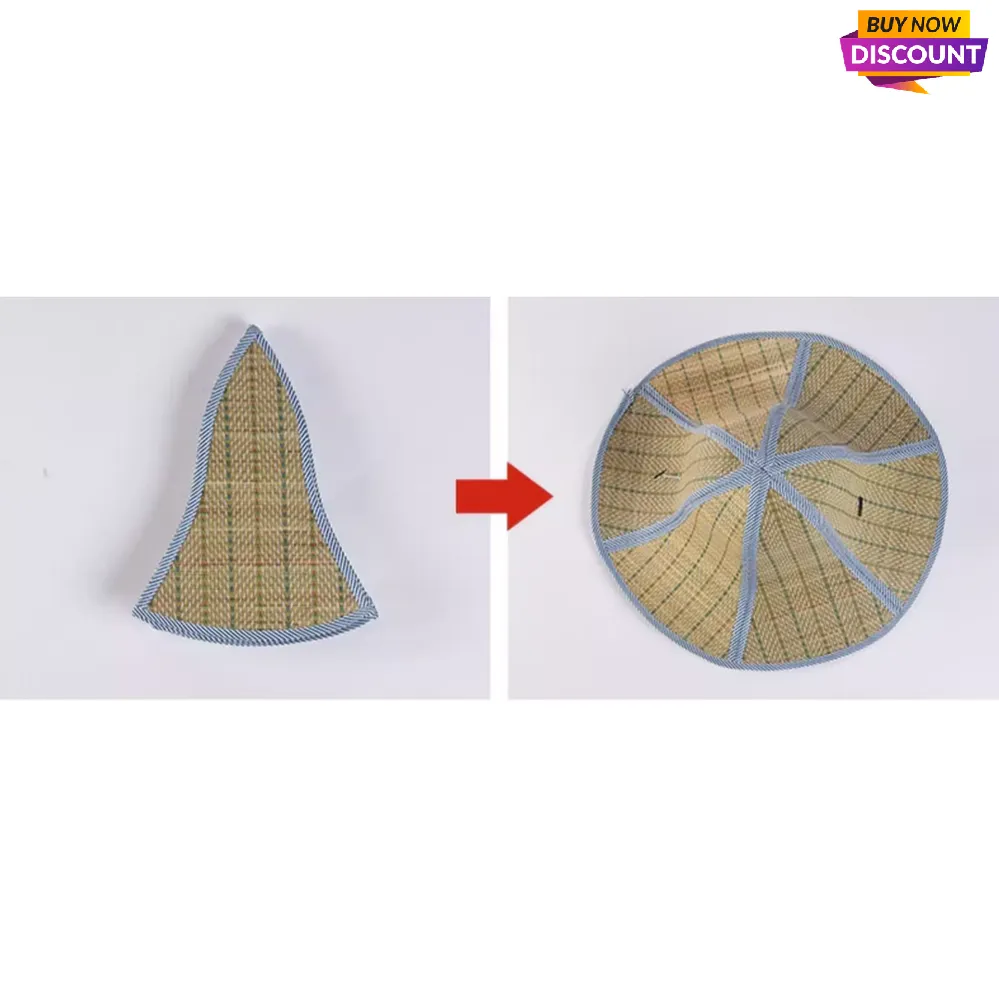 Wide-brimmed foldable straw hats Dia.36-46cm for men and women for fishman