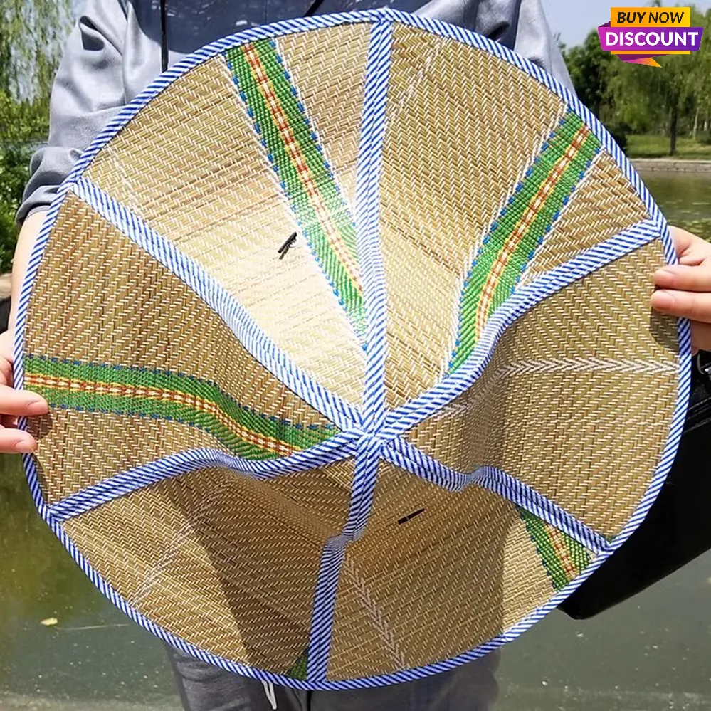 Wide-brimmed foldable straw hats Dia.36-46cm for men and women for fishman