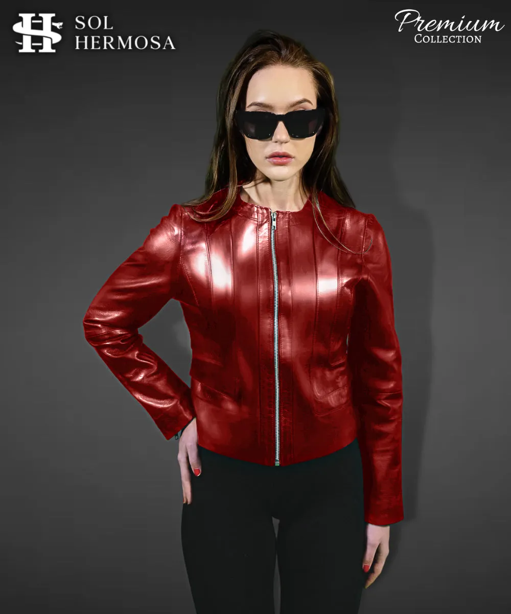 Women's Leather Jacket - Dione