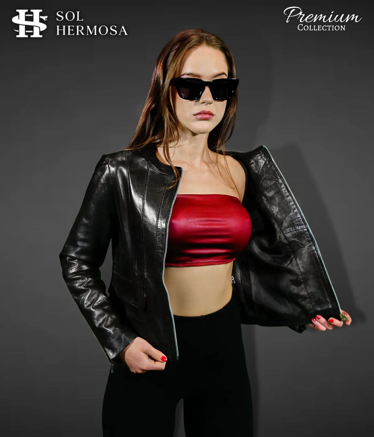 Women's Leather Jacket - Dione
