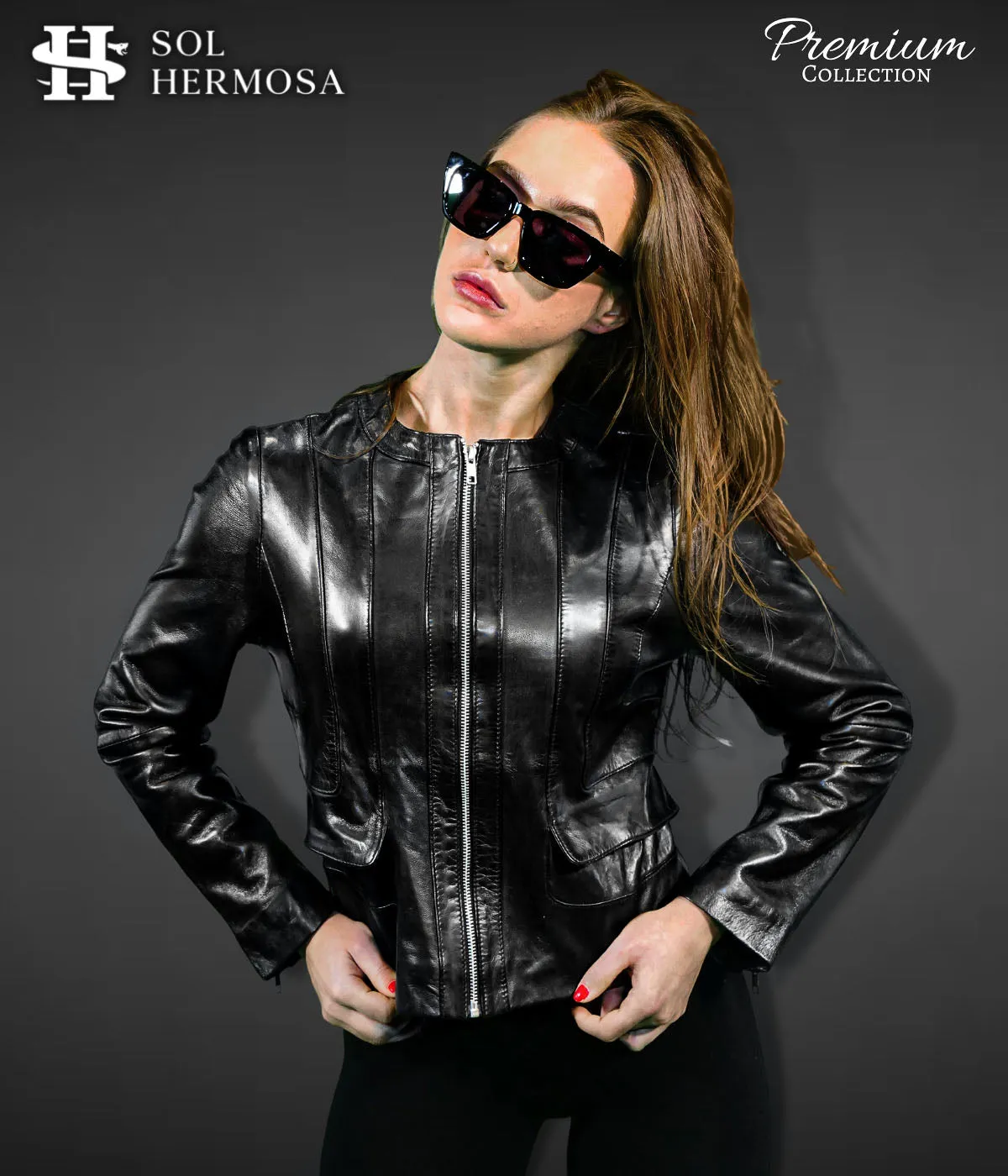 Women's Leather Jacket - Dione
