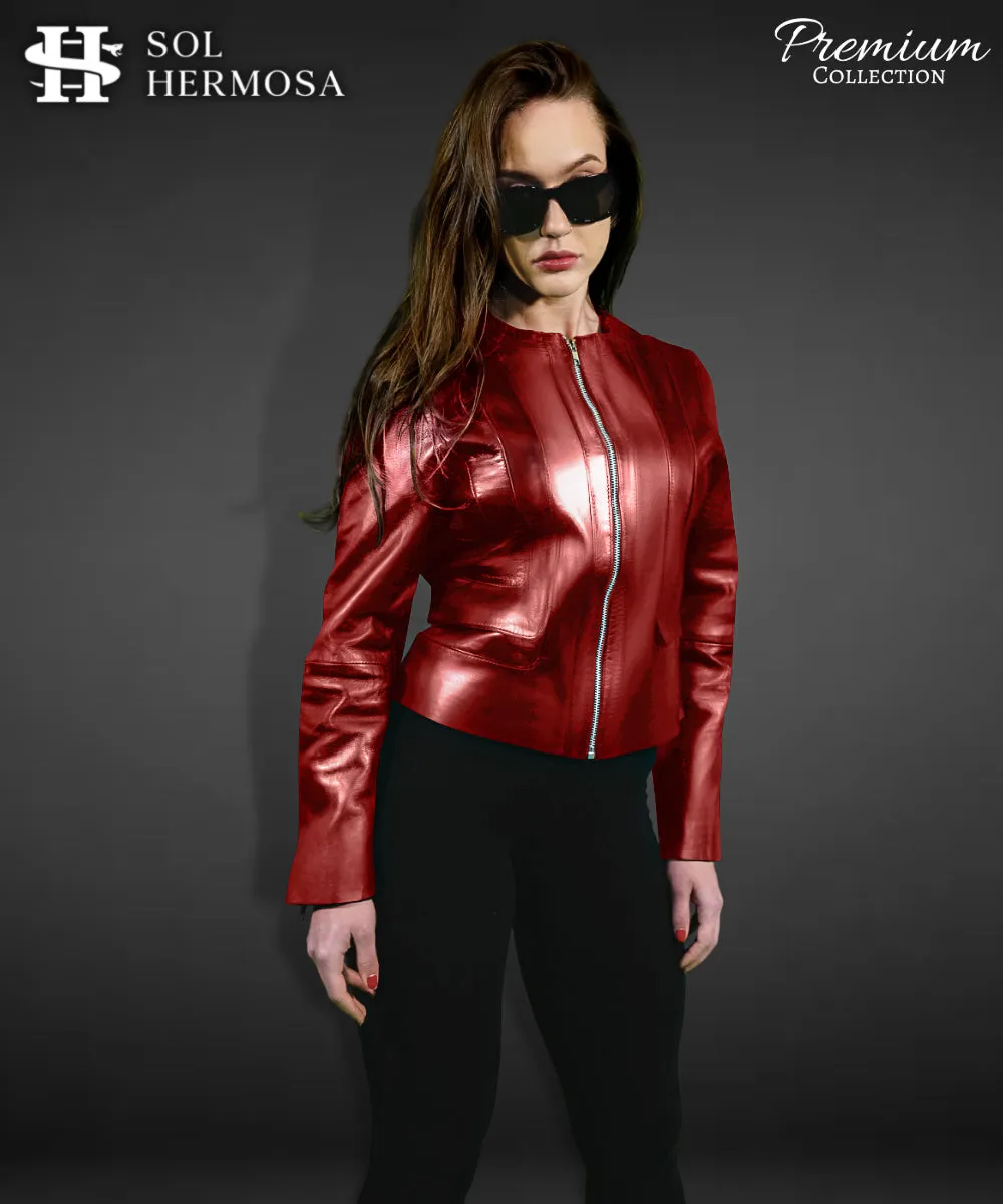 Women's Leather Jacket - Dione
