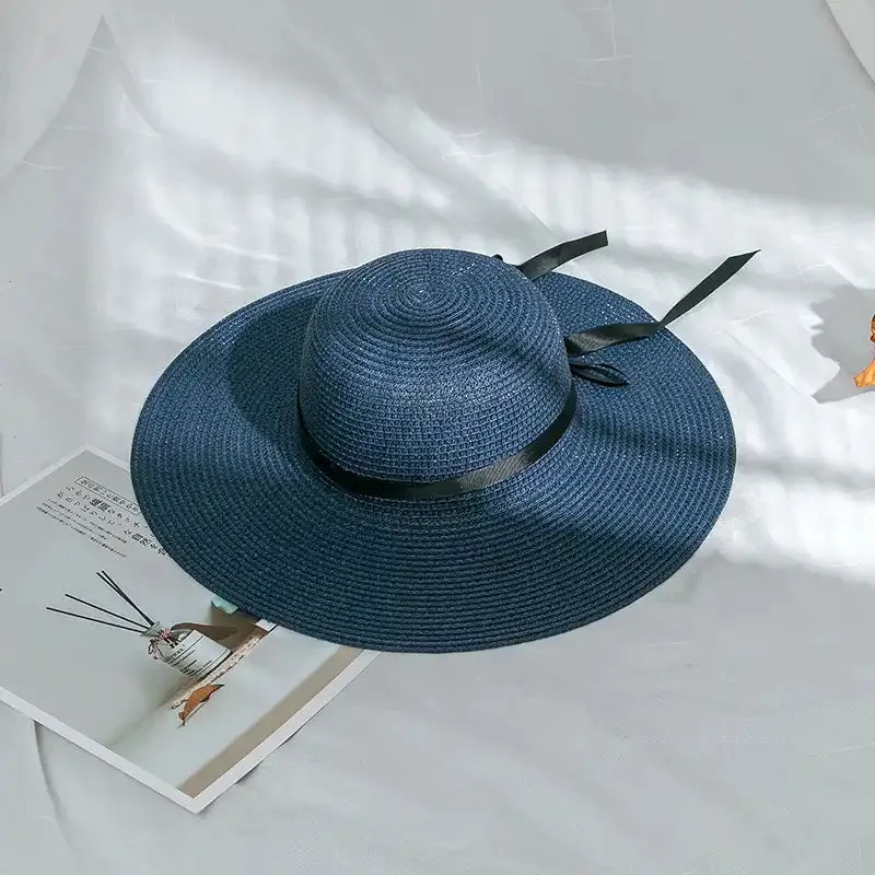 Women's Summer Floppy Straw Hat Beach Sun Hat