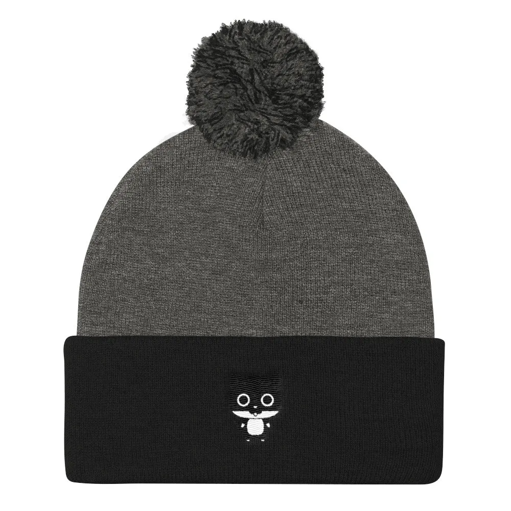 YE Unlimited (Cat) Pom Pom Knit Cap